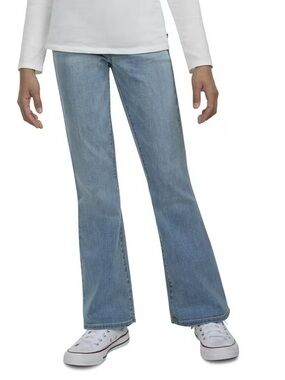 Levi's Light Blue Flare Jeans denim pants wide leg stretch elastic youth girls